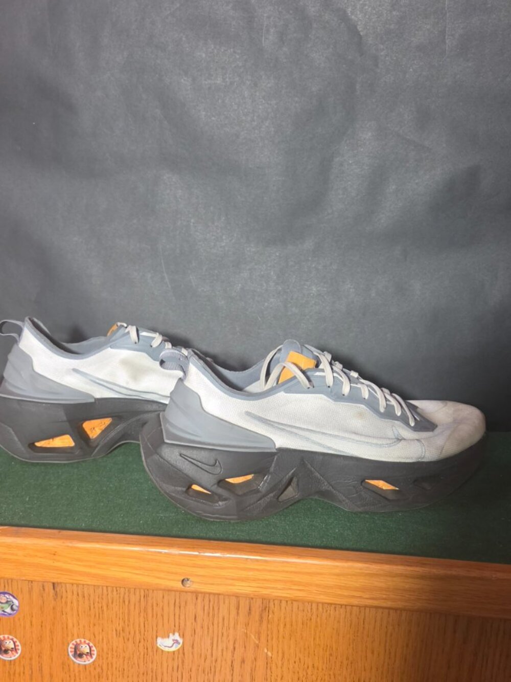 Nike ZoomX Vista Grind Sneakers White Grey Orange - Picture 4 of 5